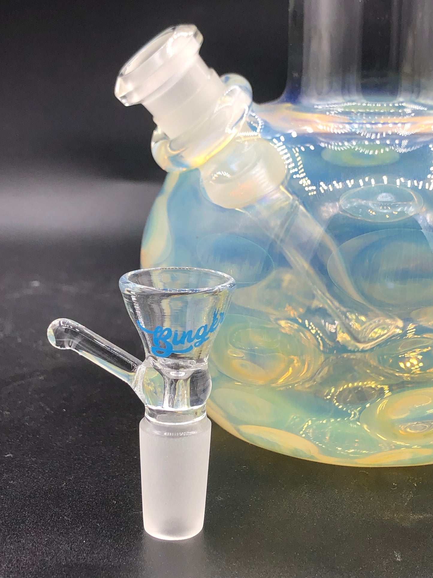 10” Single Bubble Dots Binger Bong 1001