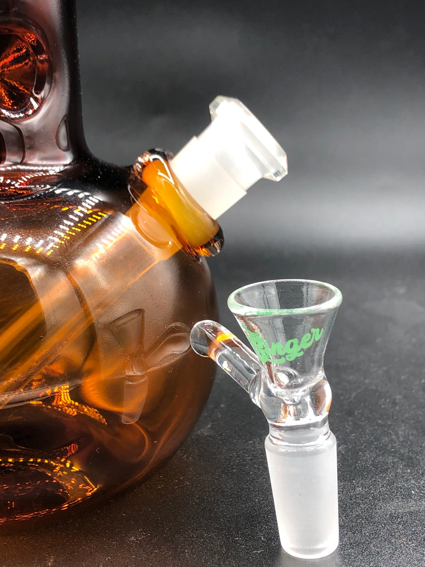 10” Single Bubble Ice Pinch Binger Bong 1002