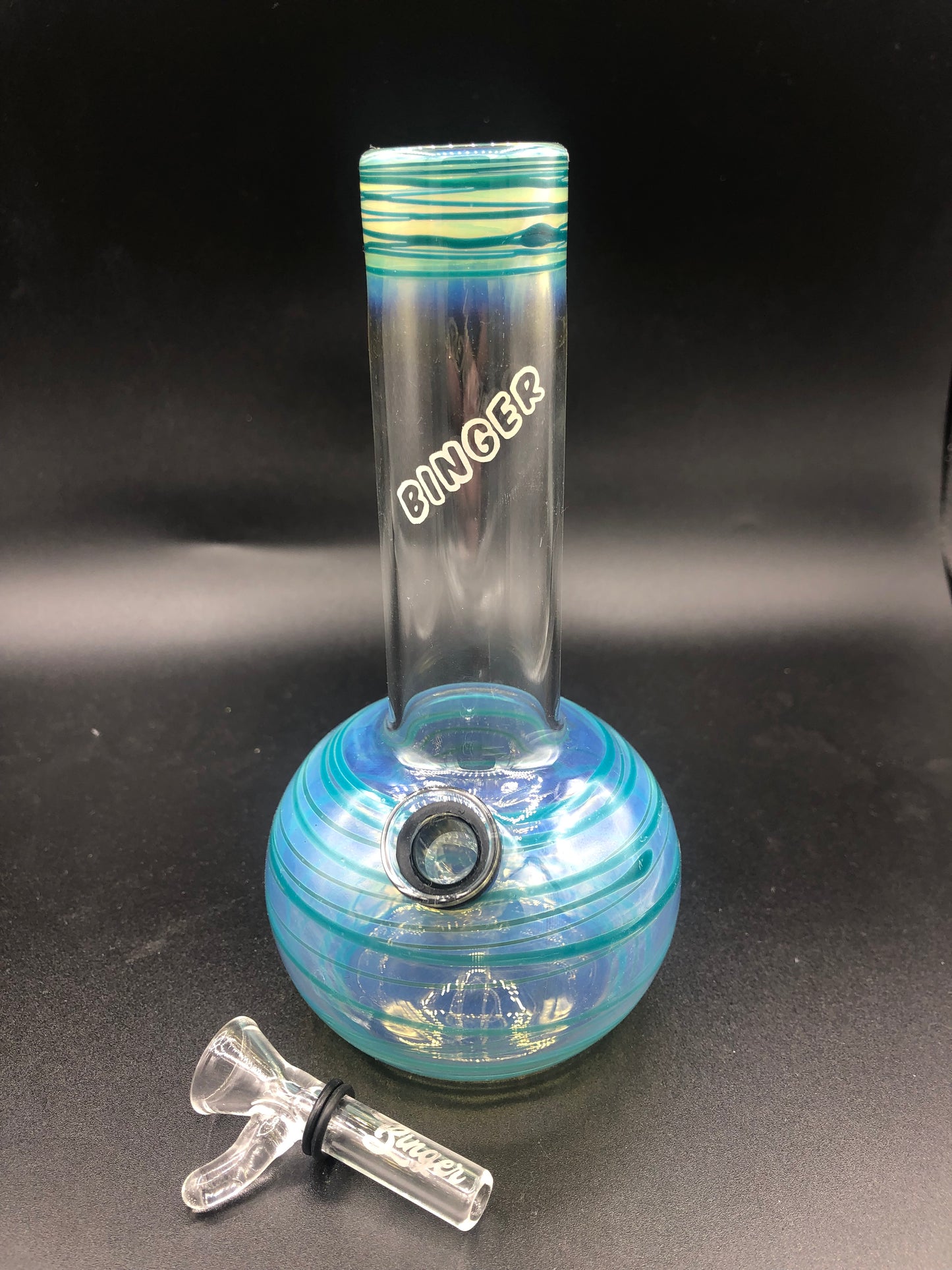 6 1/4” Grommet Style Mini Binger  Bong 005