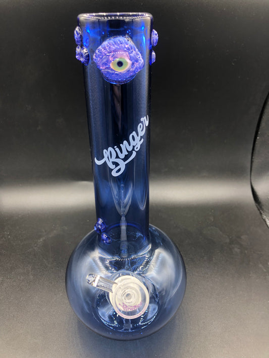 10 1/4" Single Bubble Eyeball Binger Bong 2002