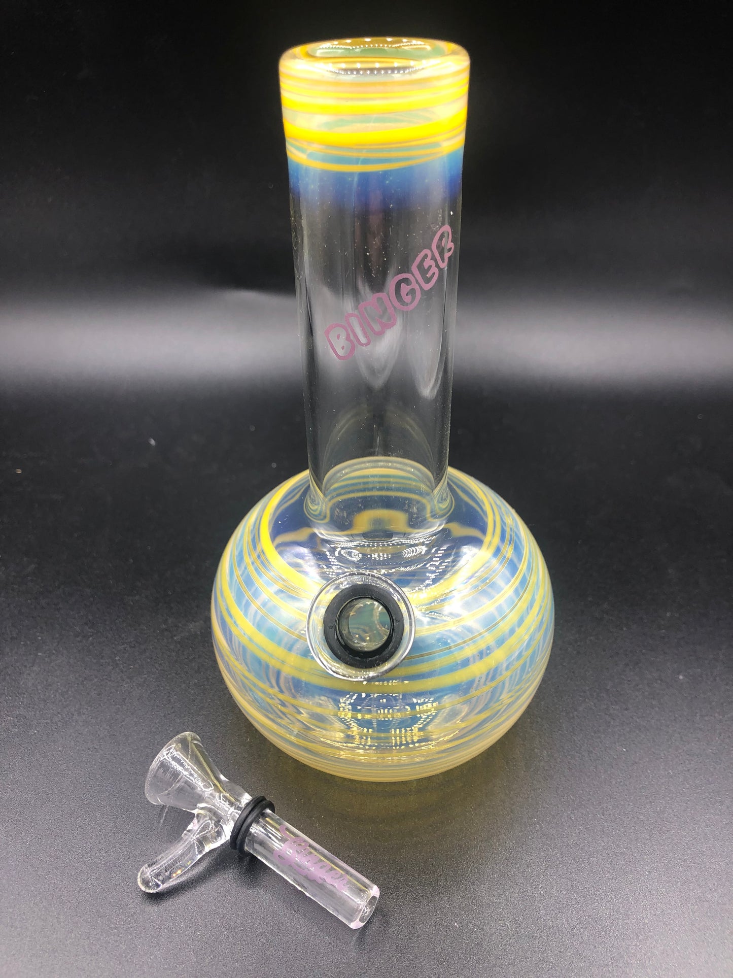 6 1/4” Grommet Style Mini Binger  Bong 009