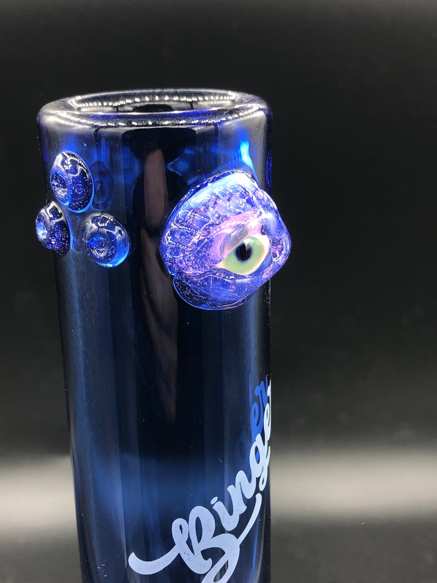 10 1/4" Single Bubble Eyeball Binger Bong 2002