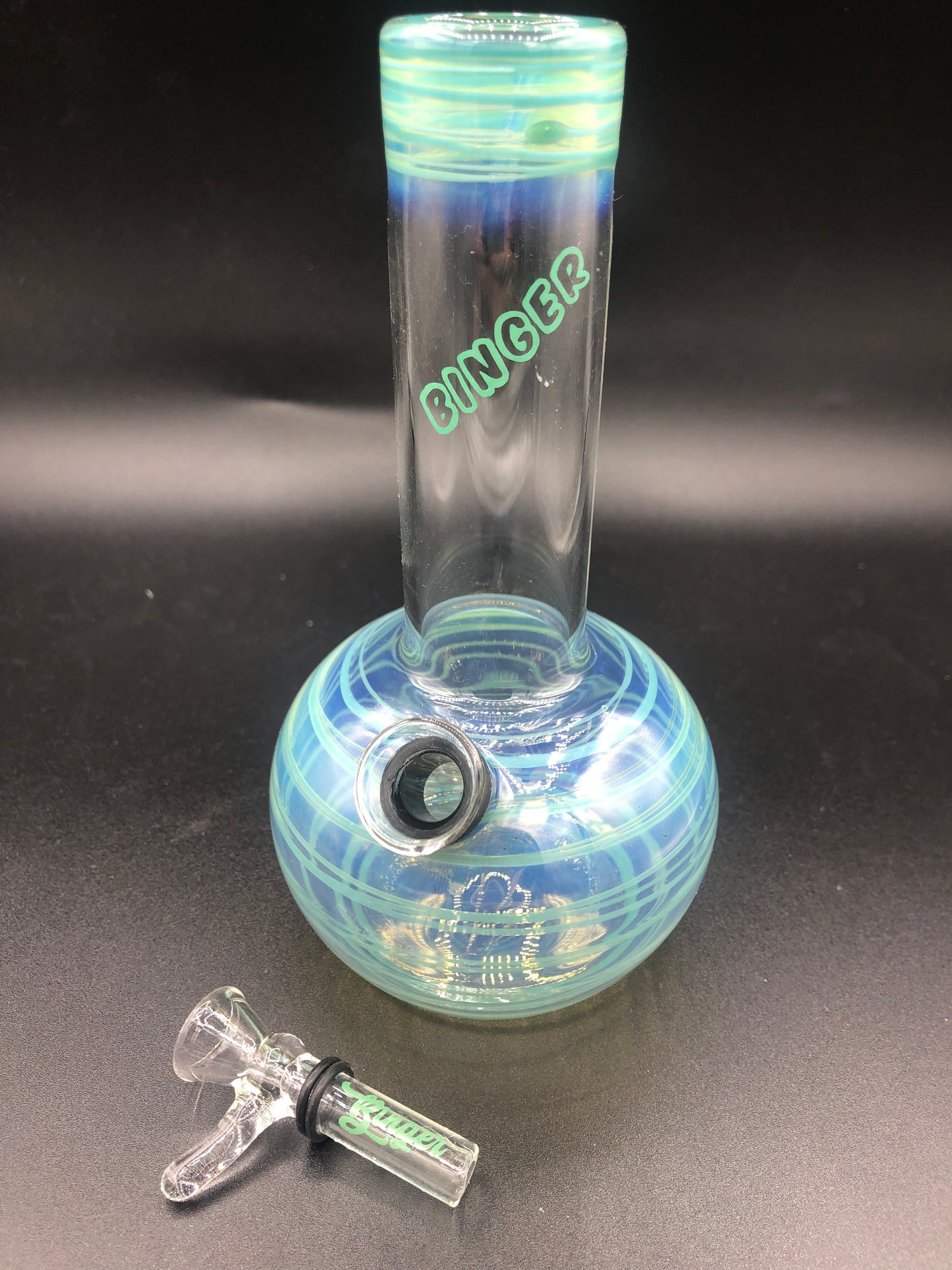 6 1/4” Grommet Style Mini Binger  Bong 007