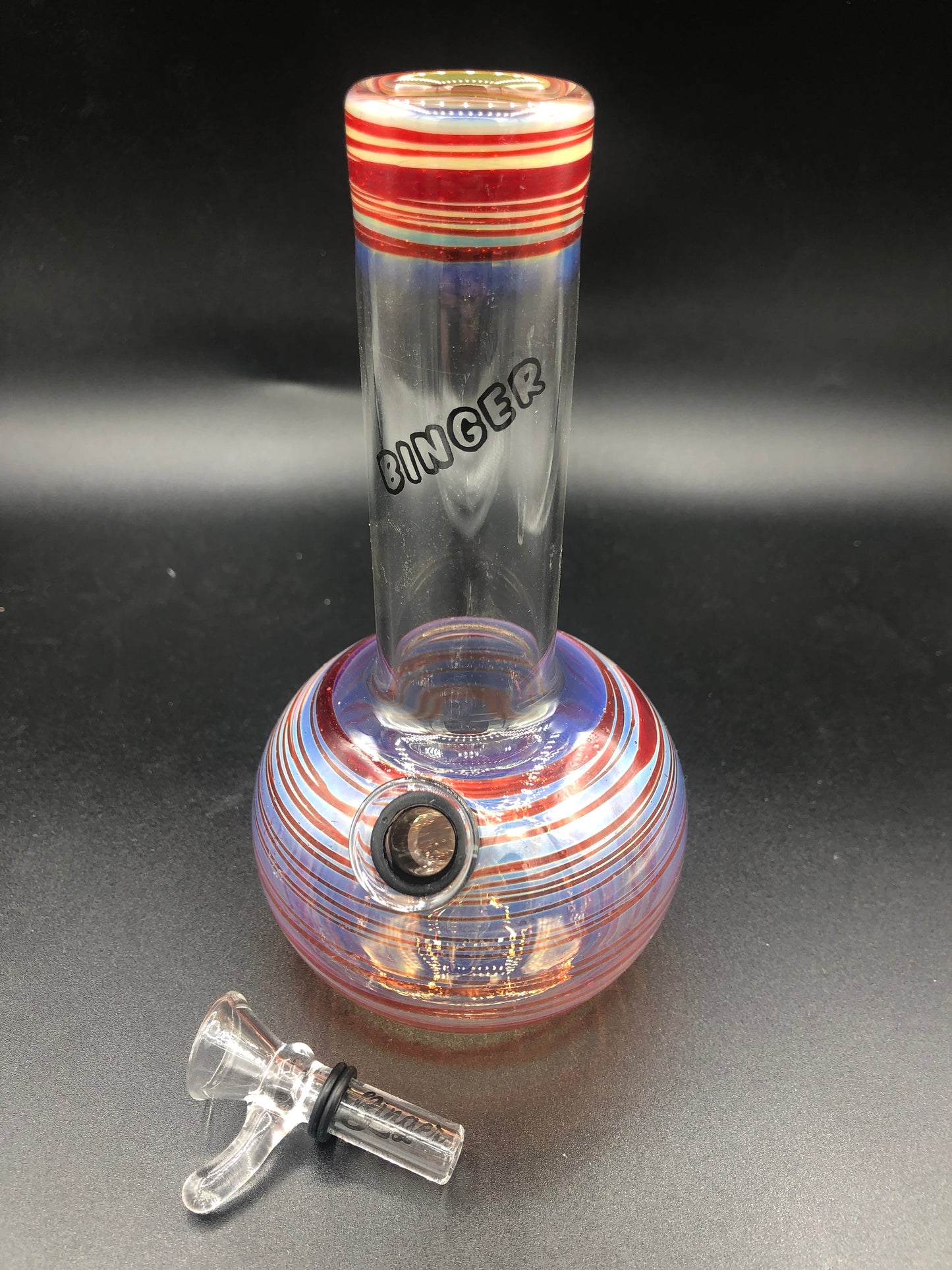 6 1/4” Grommet Style Mini Binger  Bong 006