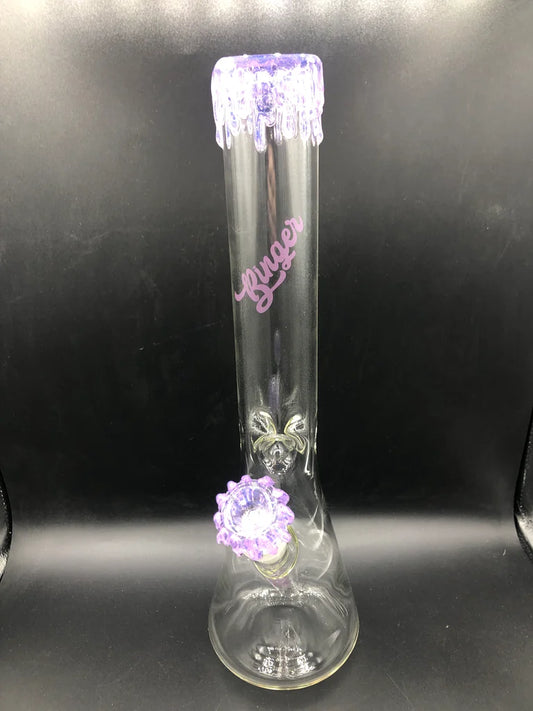 14” Pink Slyme Binger Beaker Bong